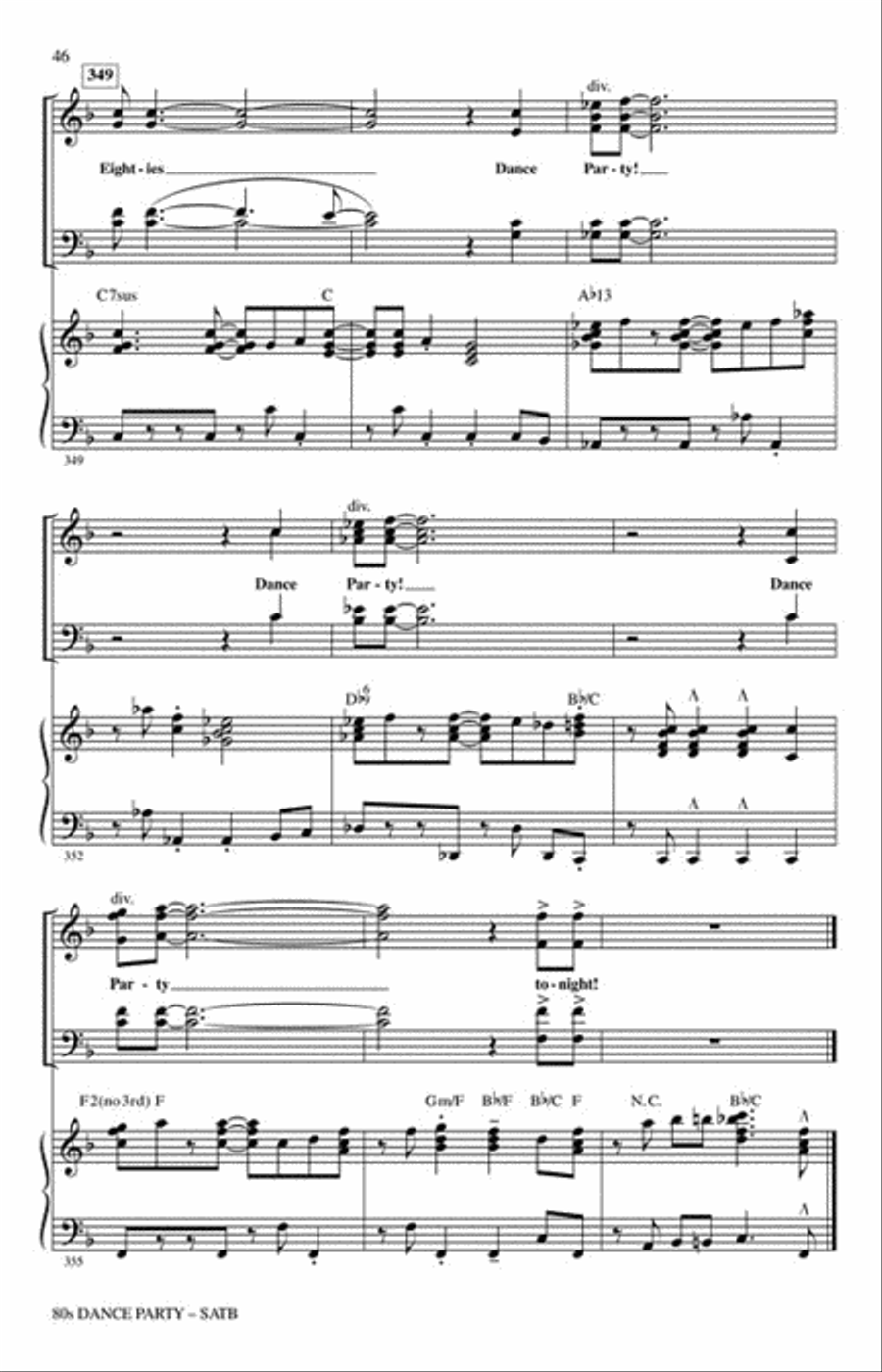 80s Dance Party Choir scores gallery preview page 7