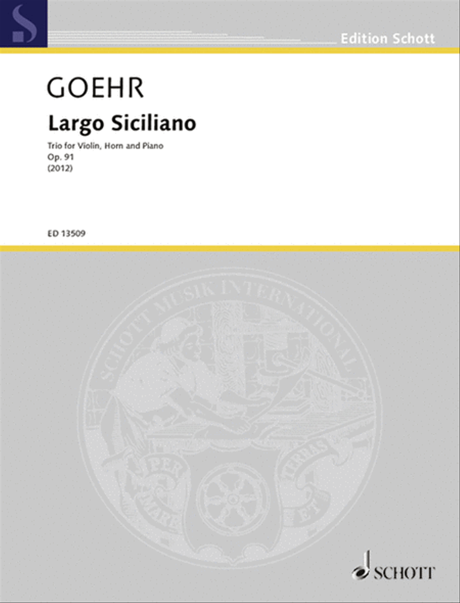 Largo Siciliano Largo Siciliano Horn scores gallery preview page 1