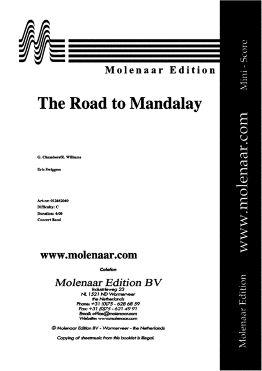 The Road to Mandalay Concert Band scores gallery preview page 2