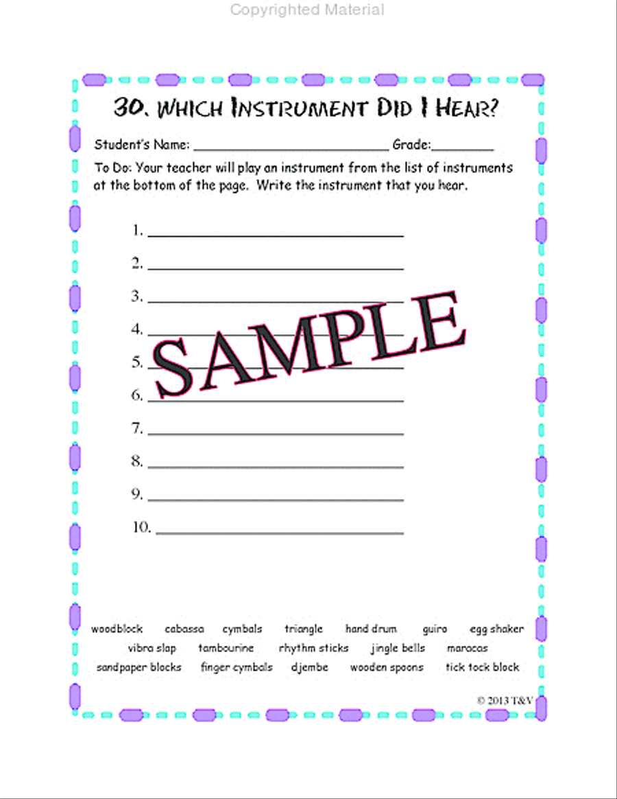Rhythm Instrument Fun Rhythm Instrument Fun Percussion scores gallery preview page 8