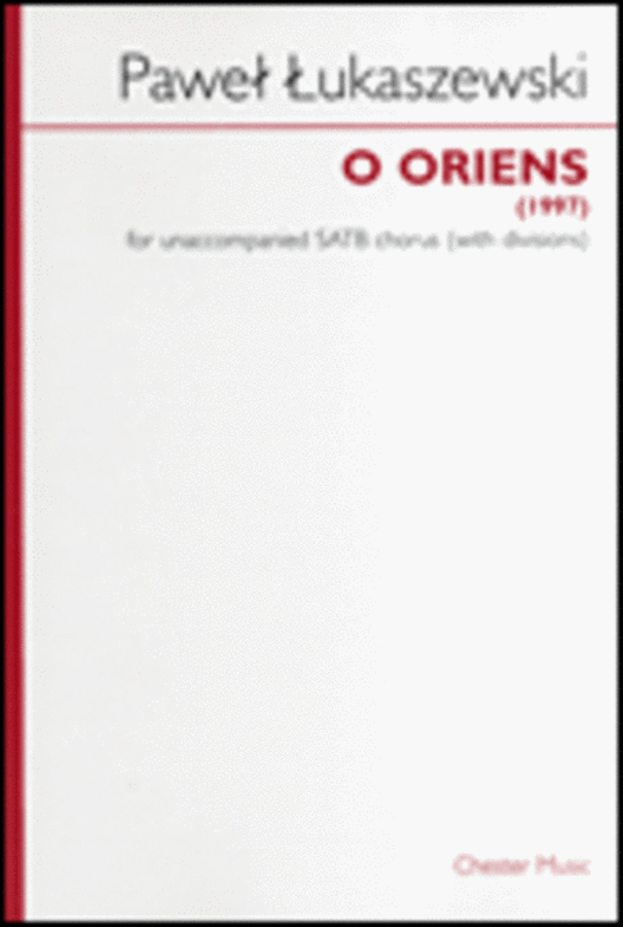 O Oriens O Oriens 4-Part scores gallery preview page 1