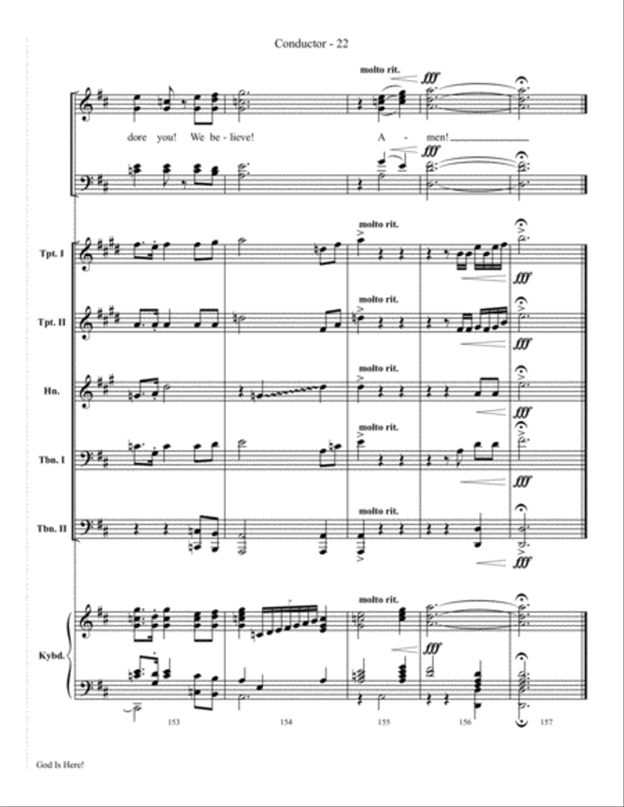 God Is Here 4-Part scores gallery preview page 24