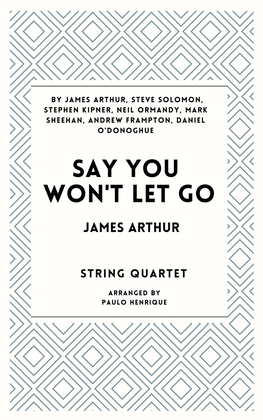 Book cover for Say You Won't Let Go
