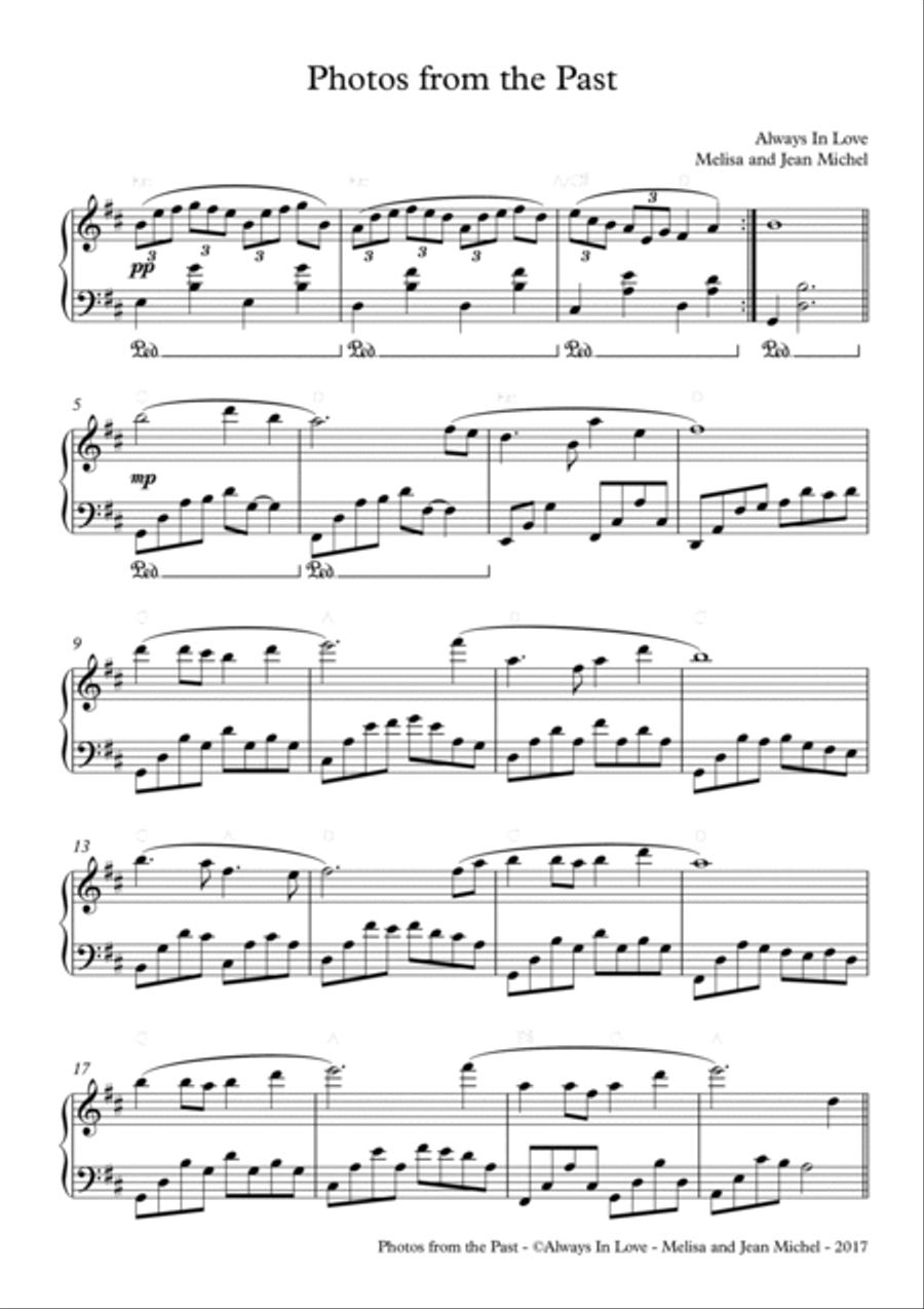 Photos from the Past Piano Solo scores gallery preview page 2