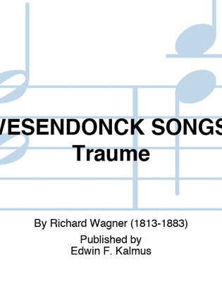 Book cover for WESENDONCK SONGS: Traume