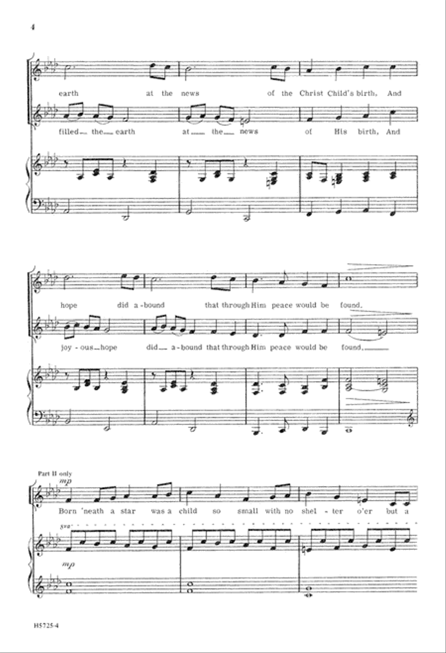 Born 'Neath a Star - 2-part 2-Part scores gallery preview page 5