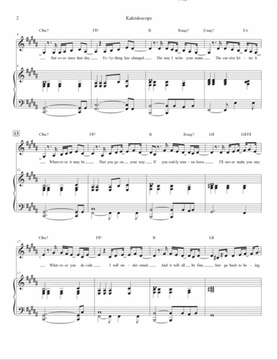 Kaleidoscope Voice scores gallery preview page 2