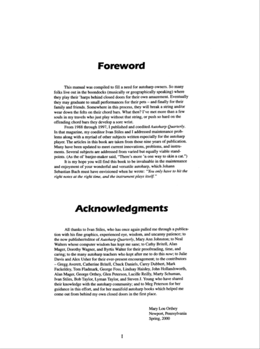 Autoharp Owner's Manual Autoharp scores gallery preview page 3