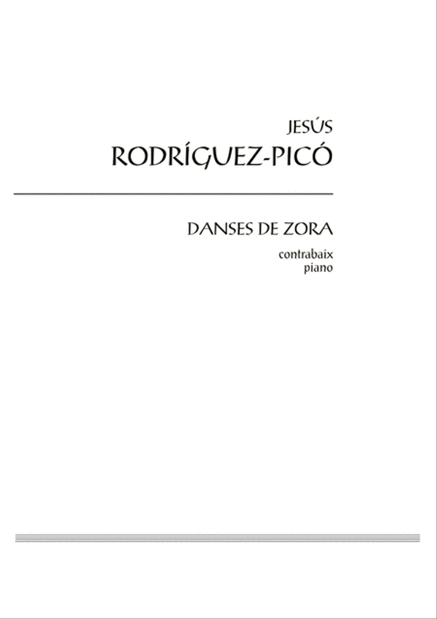 Danses de Zora Danses de Zora Double Bass scores gallery preview page 3