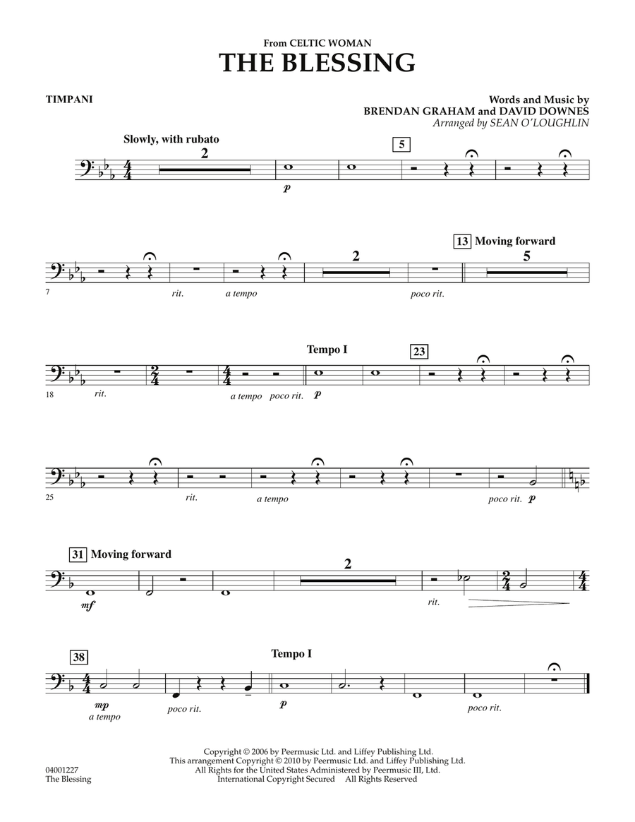 The Blessing (from Celtic Woman) - Timpani