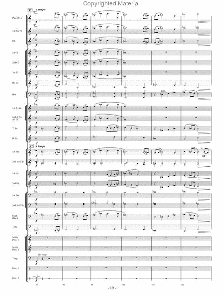 Beyond the Breaking Tides Concert Band scores gallery preview page 18