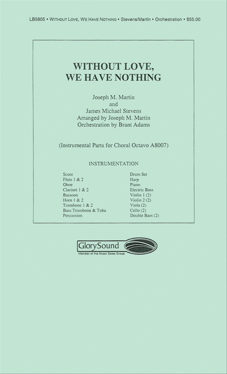 Without Love... We Have Nothing Choir scores gallery preview page 1
