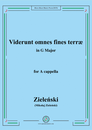 Zieleński-Viderunt omnes fines terræ,in G Major,for A cappella