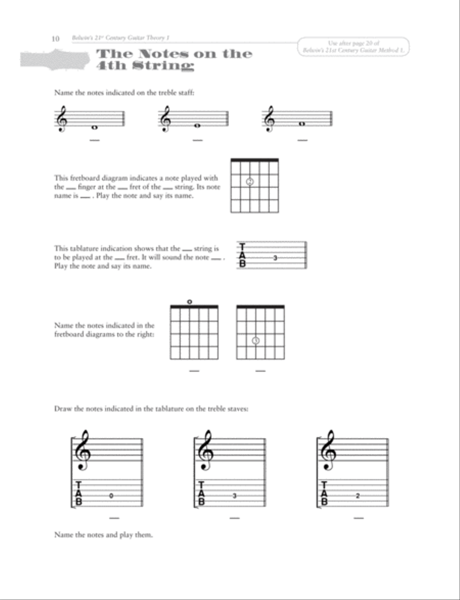 Belwin's 21st Century Guitar Theory, Book 1 Guitar scores gallery preview page 3