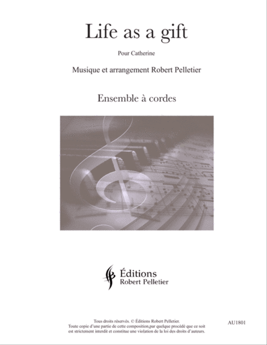 Life as a gift String Quintet - Digital Sheet Music