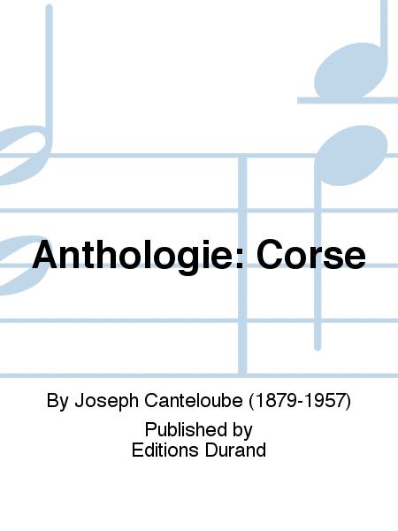 Anthologie: Corse