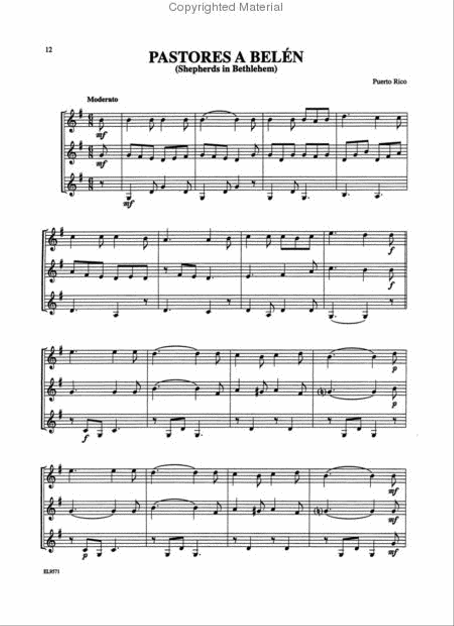 Christmas Trios For All (Bb Trumpet, Baritone T.C.) Trumpet Trio scores gallery preview page 3