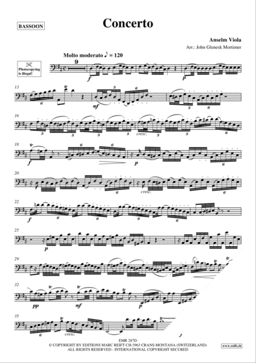Concerto Bassoon Solo scores gallery preview page 3