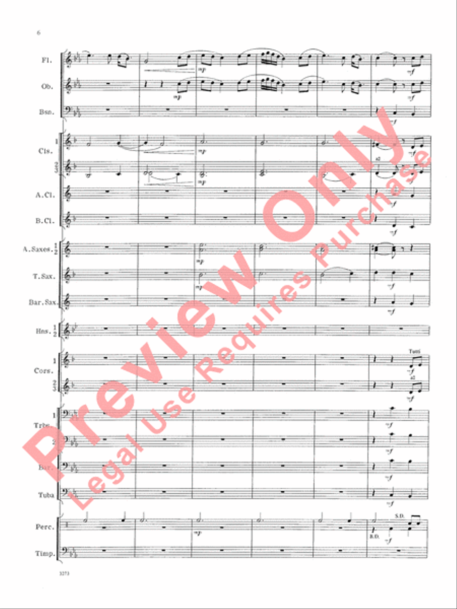 Greenwillow Portrait Greenwillow Portrait Concert Band scores gallery preview page 7