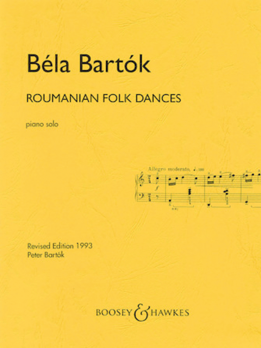 Bela Bartok: Roumanian Folk Dances (Violin and Piano)