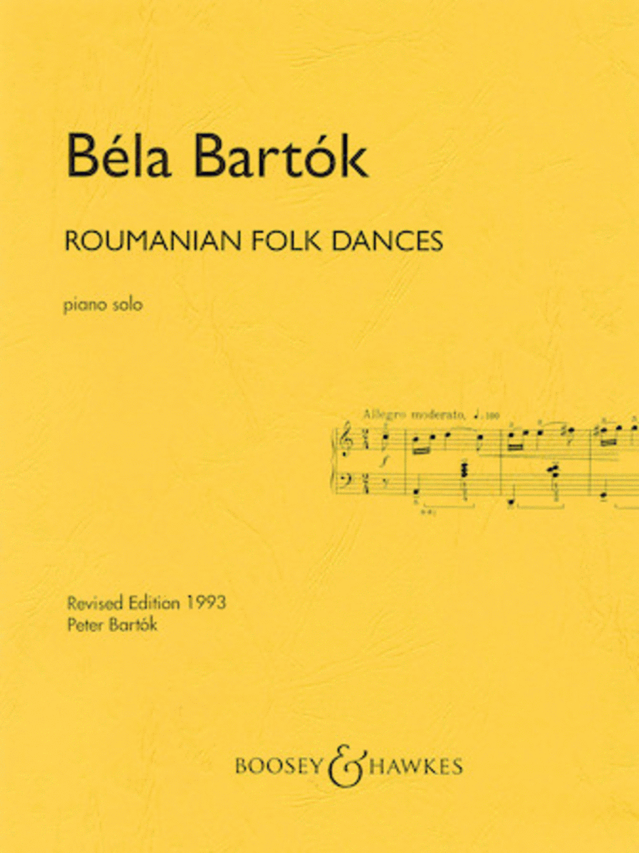 Roumanian Folk Dances Piano Solo scores gallery preview page 1