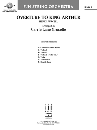 Overture to King Arthur: Score