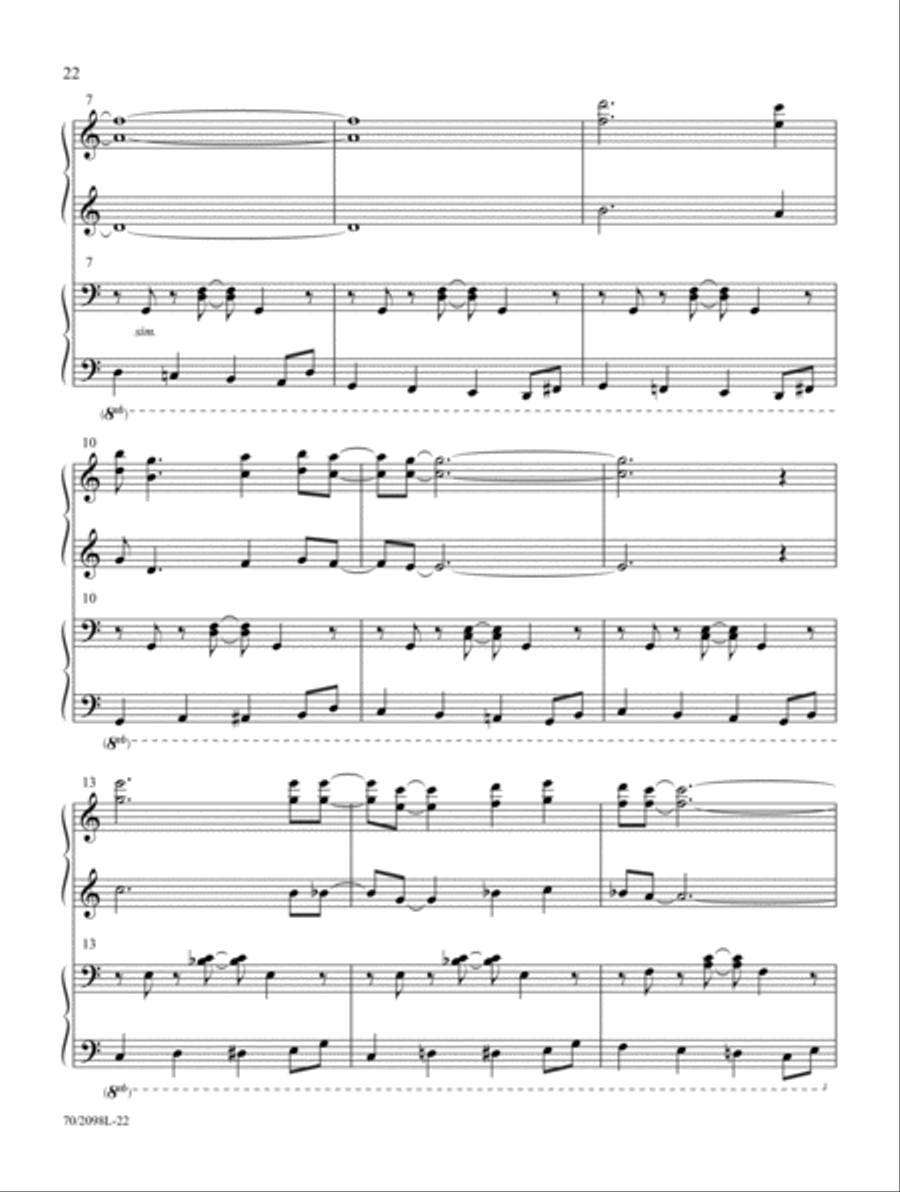 Heavenly Joy! Piano Duet scores gallery preview page 8