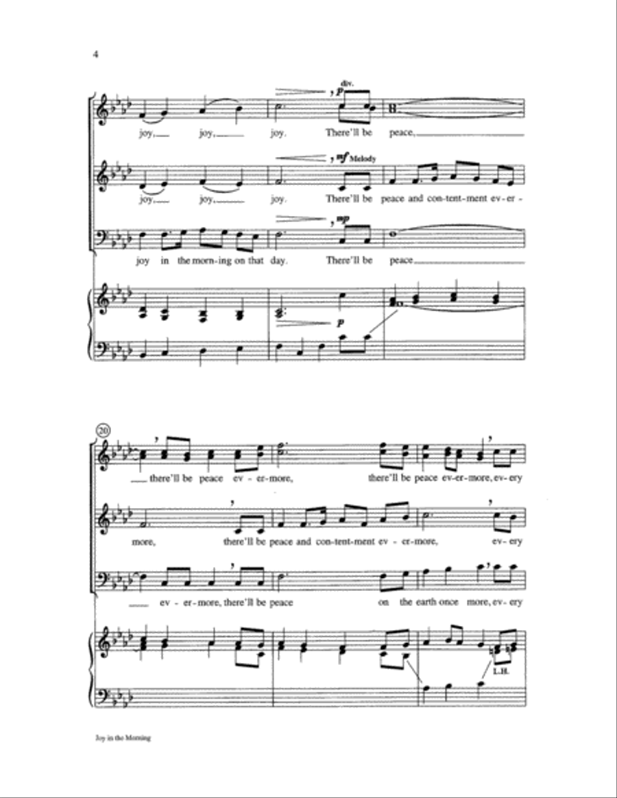 Joy in the Morning Joy in the Morning 3-Part scores gallery preview page 4