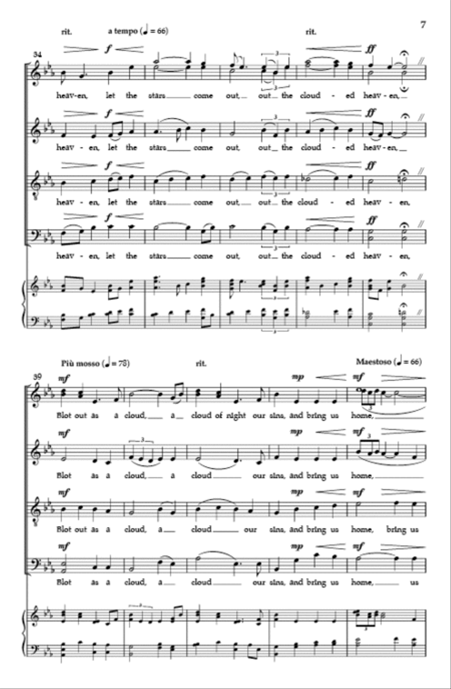 The Clouded Heaven Divisi scores gallery preview page 6