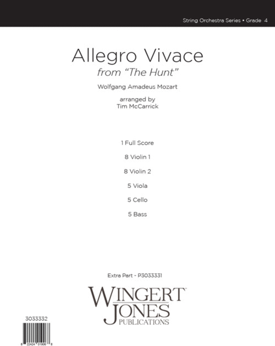 Allegro Vivace (Score)