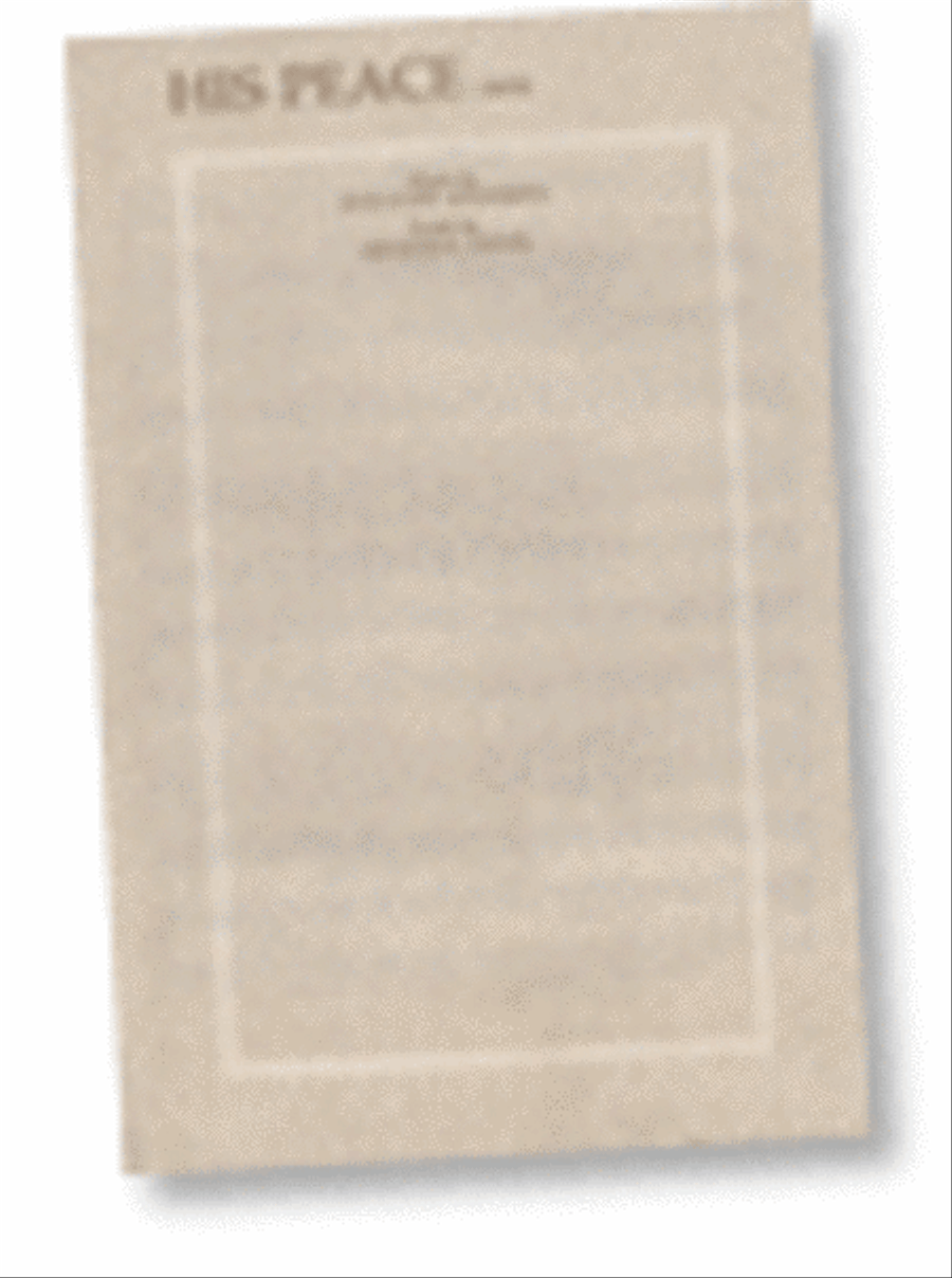 His Peace - SATB 4-Part scores gallery preview page 1