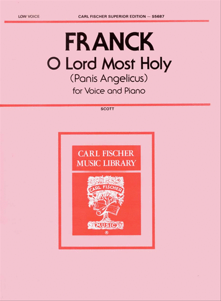 O Lord Most Holy (Panis Angelicus) Low Voice scores gallery preview page 1