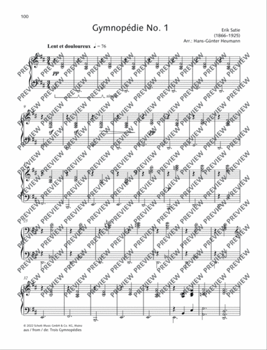 Gymnopédie No. 1 Gymnopédie No. 1 Piano Duet scores gallery preview page 2