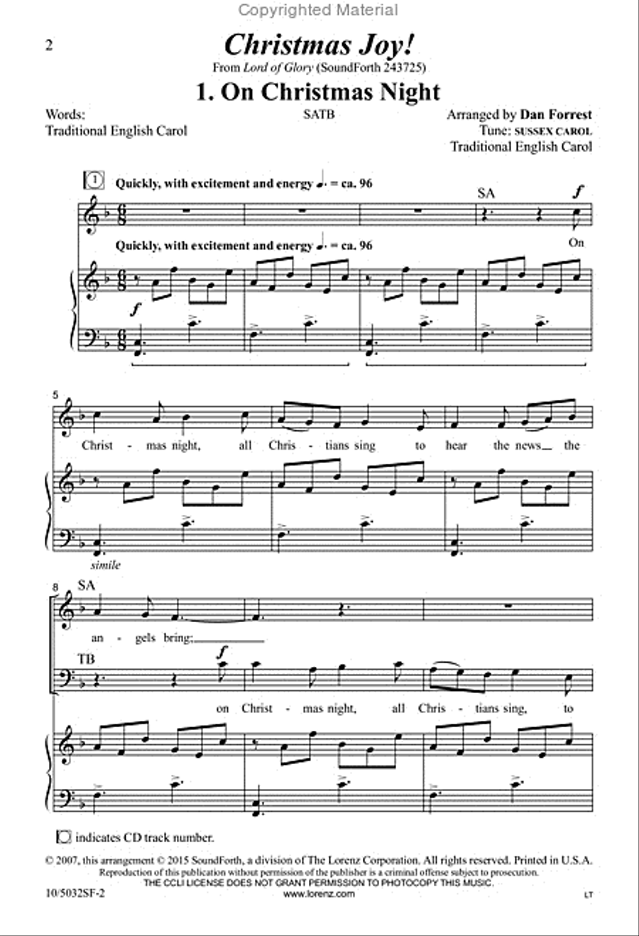 Christmas Joy! 4-Part scores gallery preview page 3