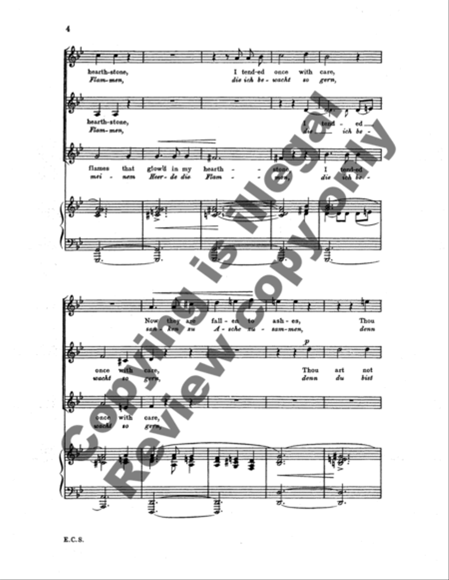 In meinem Garten (Carnations Grew In My Garden), Op. 29/2 SSA scores gallery preview page 7