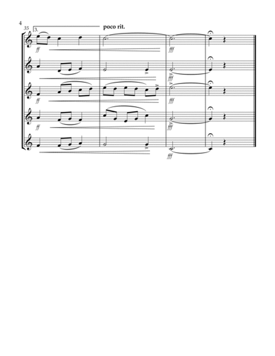 I Vow to Thee, My Country (Thaxted) (Bb) (Euphonium Quintet) (Treble Clef) image number null