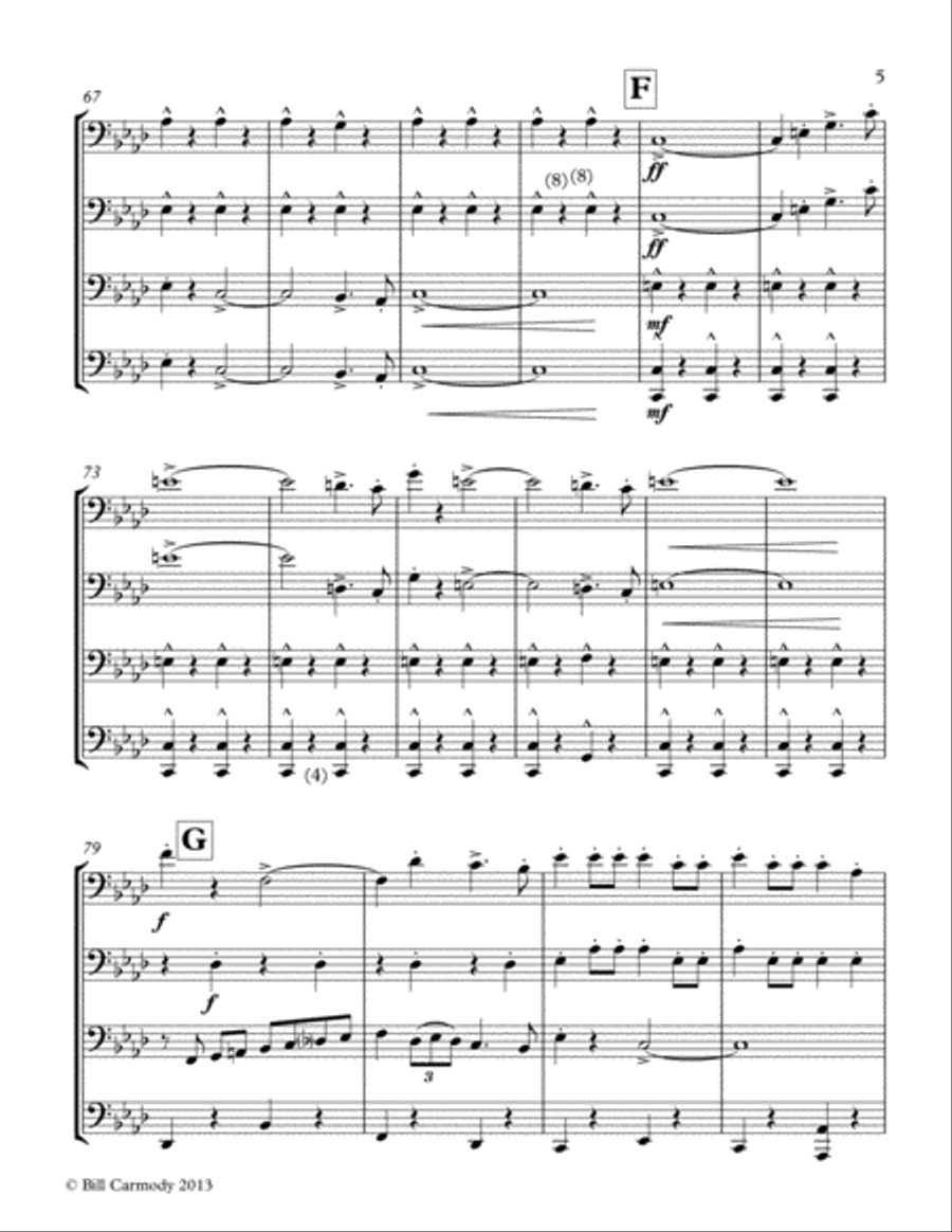 National Emblem March Brass Ensemble scores gallery preview page 6