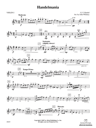 Handelmania: 1st Violin