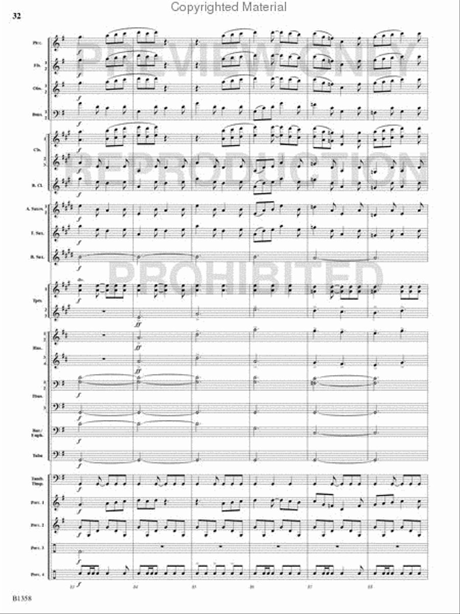 Three Celtic Dances Concert Band scores gallery preview page 31