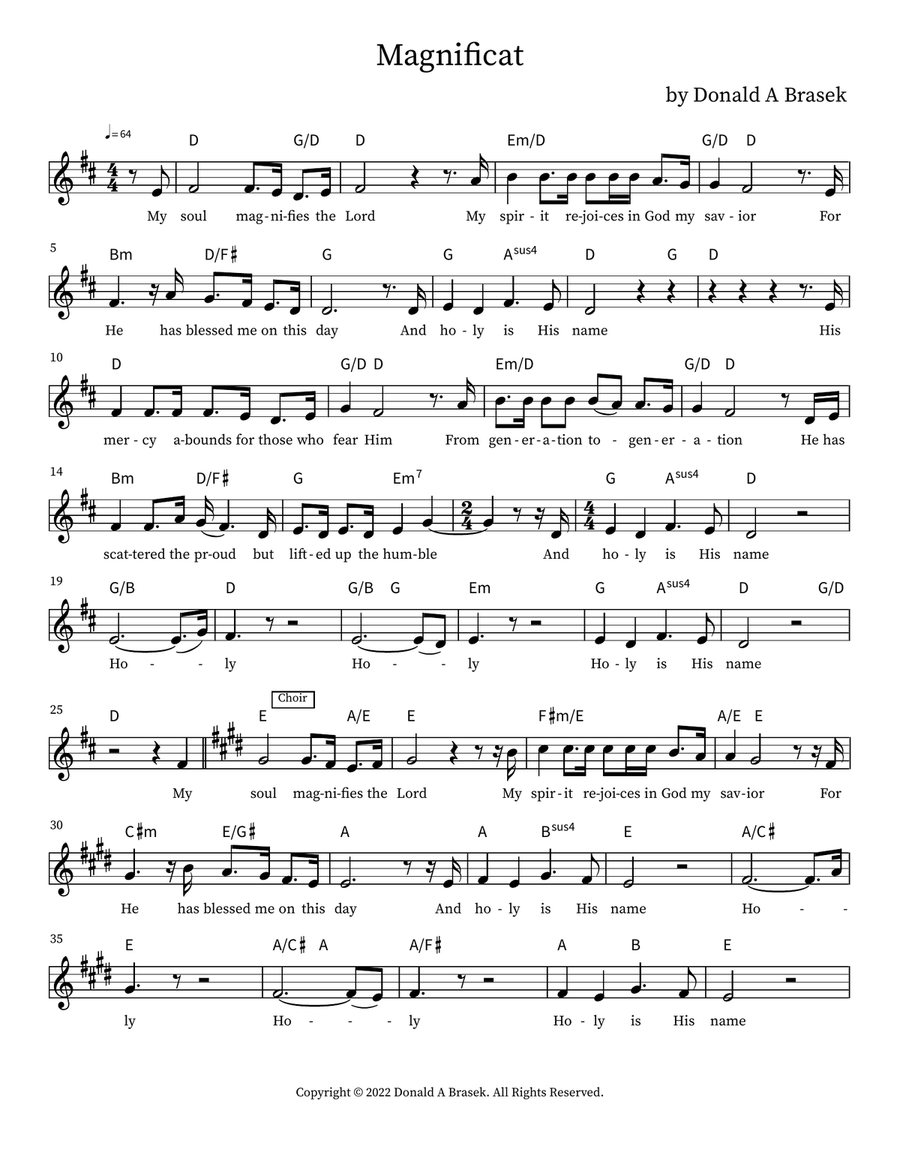 Magnificat Magnificat Voice scores gallery preview page 4