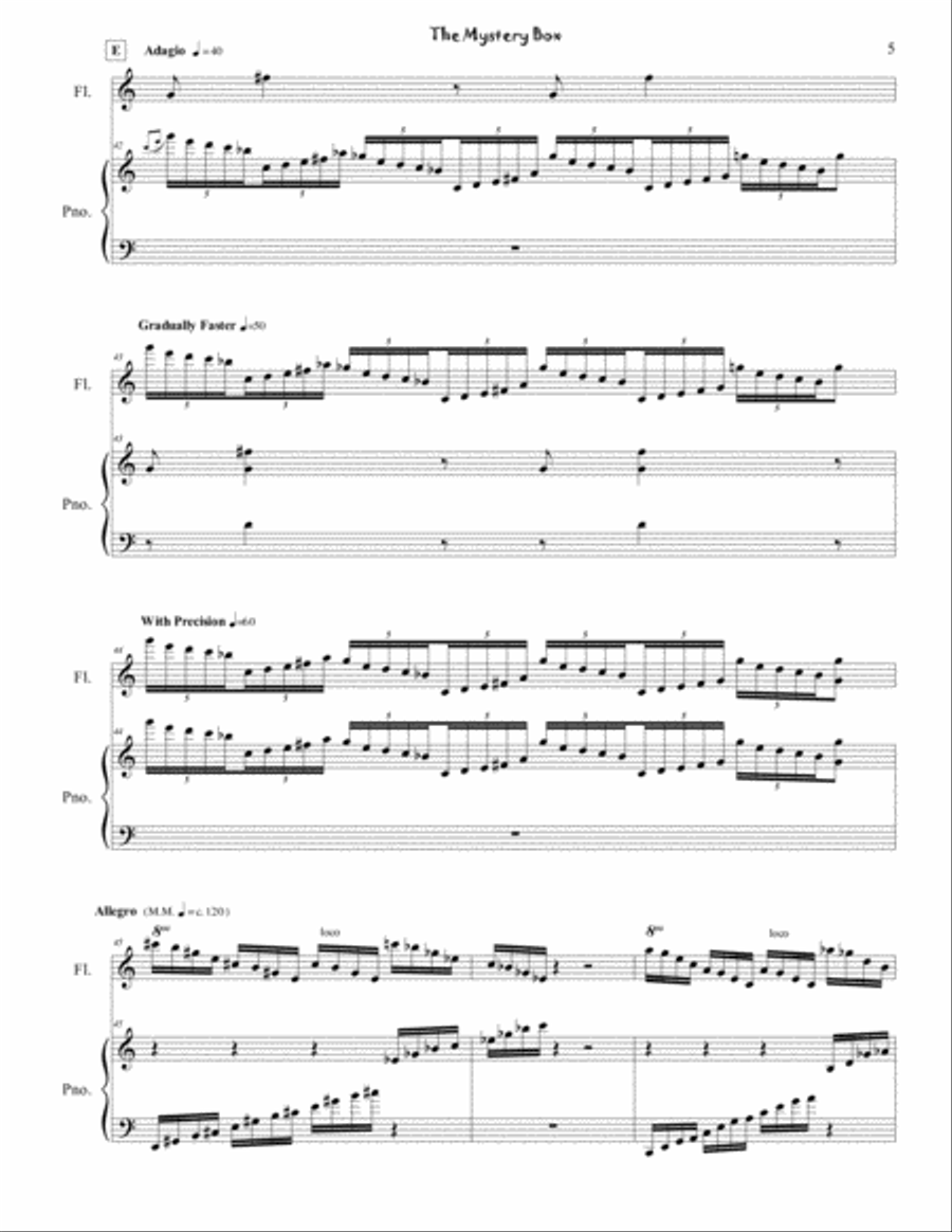 The Mystery Box Woodwind Duet scores gallery preview page 5