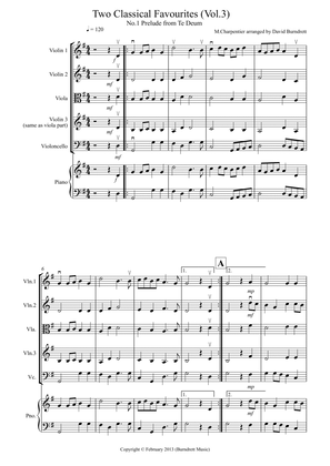 2 Classical Favourites for String Quartet (volume three)