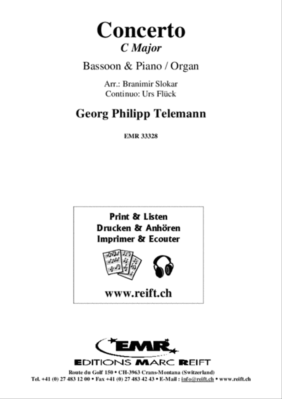 Concerto C Major Concerto C Major Bassoon Solo scores gallery preview page 2