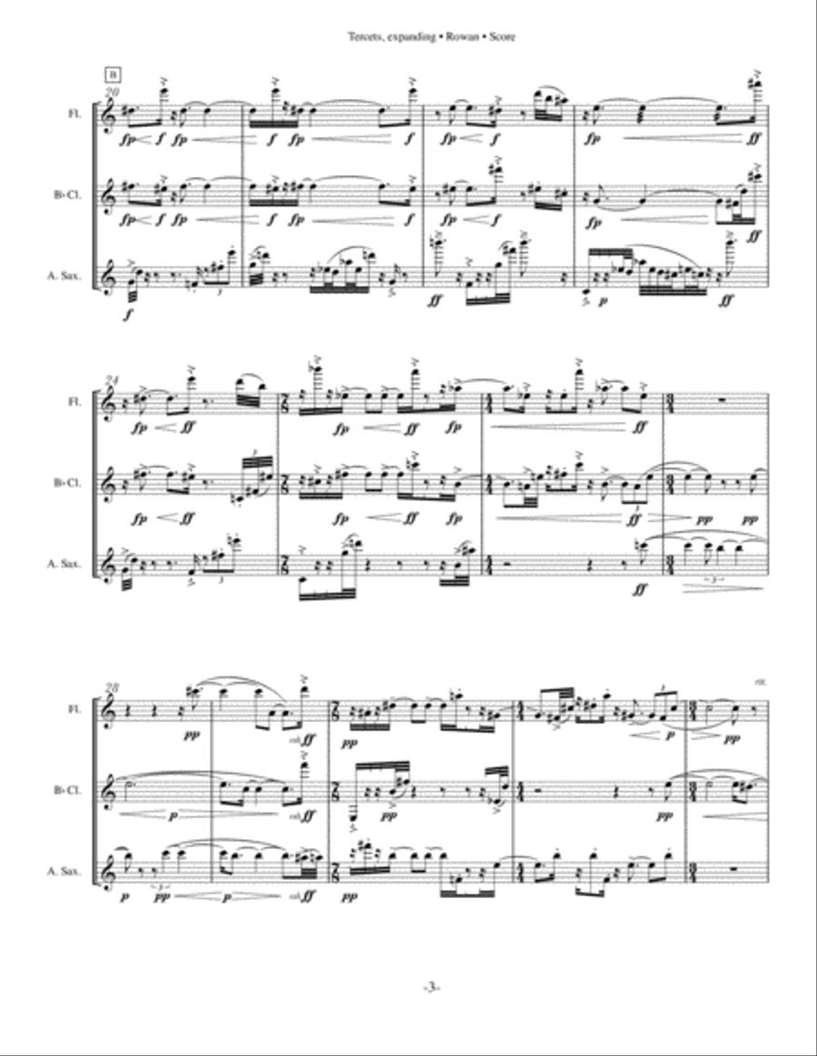 Tercets, expanding Woodwind Trio scores gallery preview page 5