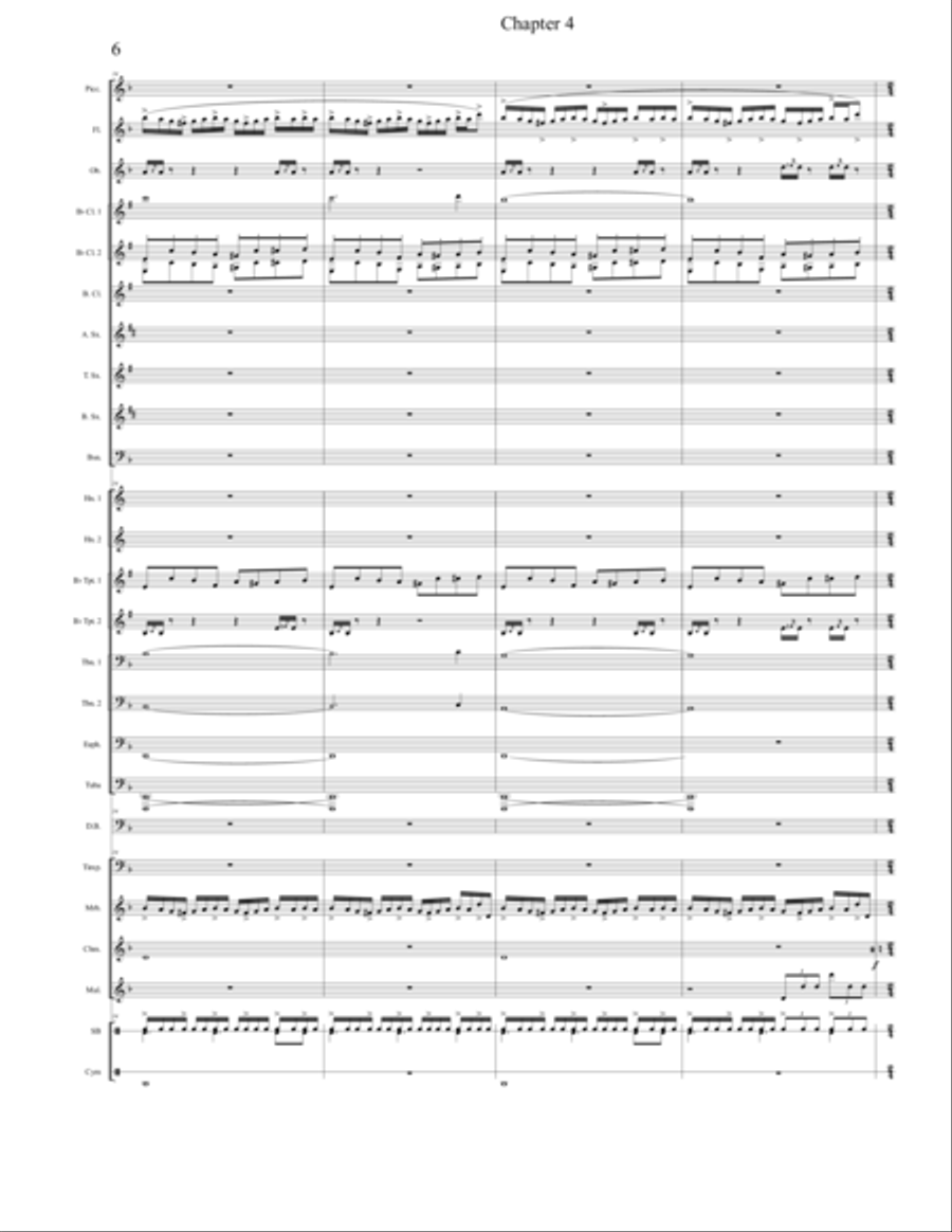 Chapter 4 - Score Only Chapter 4 - Score Only Concert Band scores gallery preview page 6