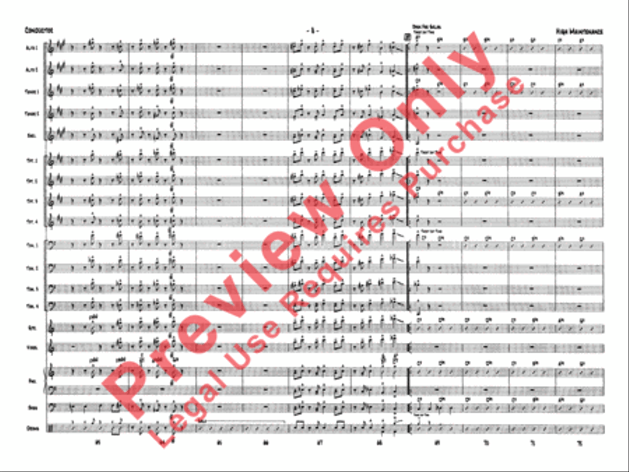High Maintenance Jazz Ensemble scores gallery preview page 11