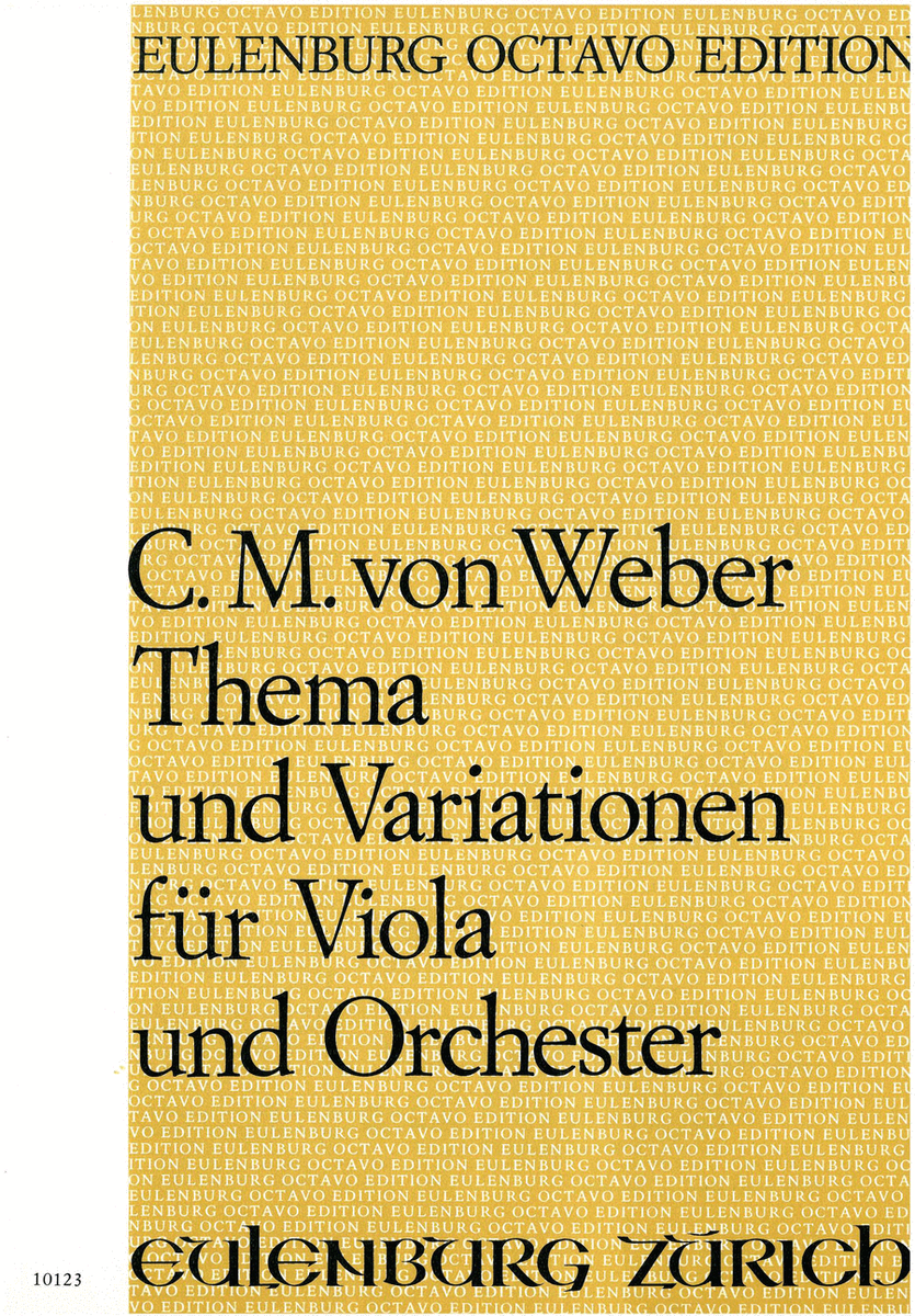 Theme and variations for viola and orchestra