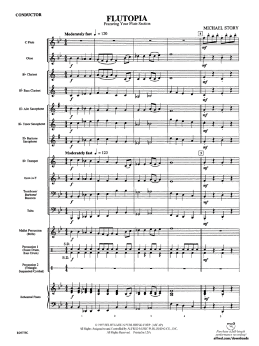 Flutopia Concert Band scores gallery preview page 3