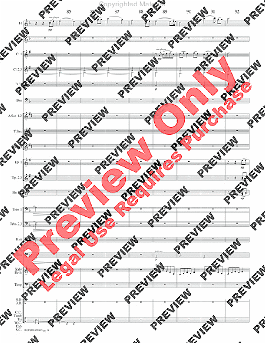 Illuminations Concert Band scores gallery preview page 17