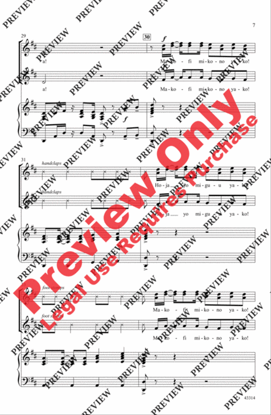 Sisi Sote Sisi Sote Women's Choir scores gallery preview page 7